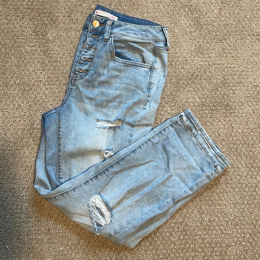 SO high rise straight jeans